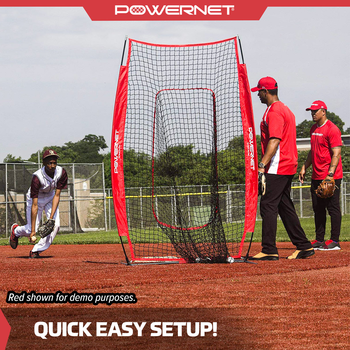 I-Screen w/ Frame + Infielder Net Bundle Sports PowerNet