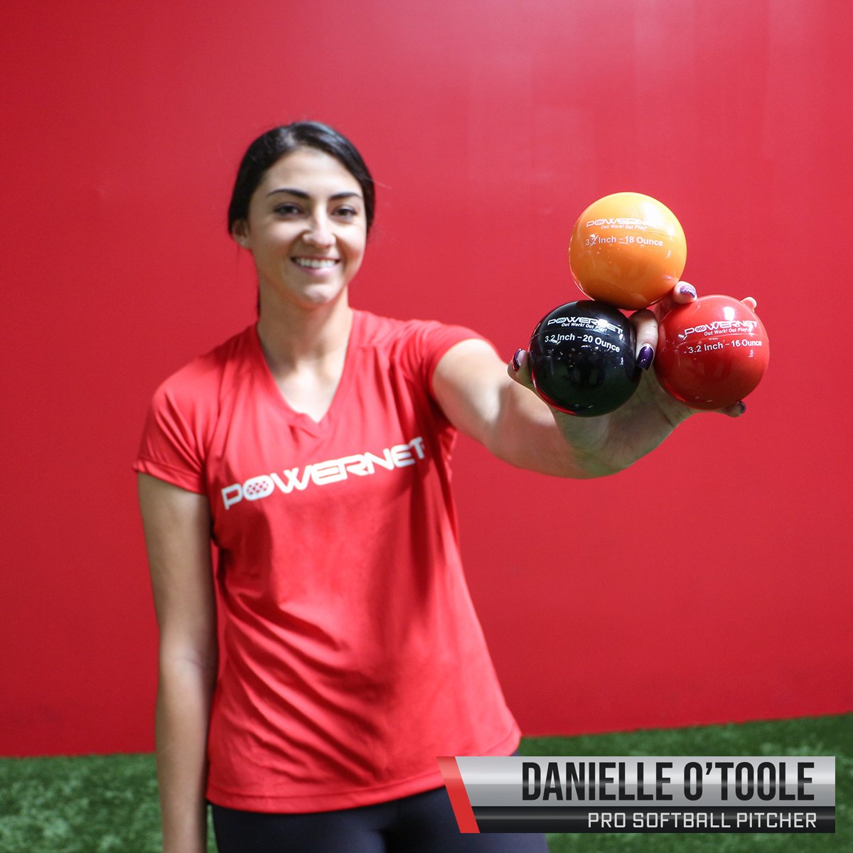 3.2" Weighted Progressive Training Balls Bundle with Backpack Sports PowerNet