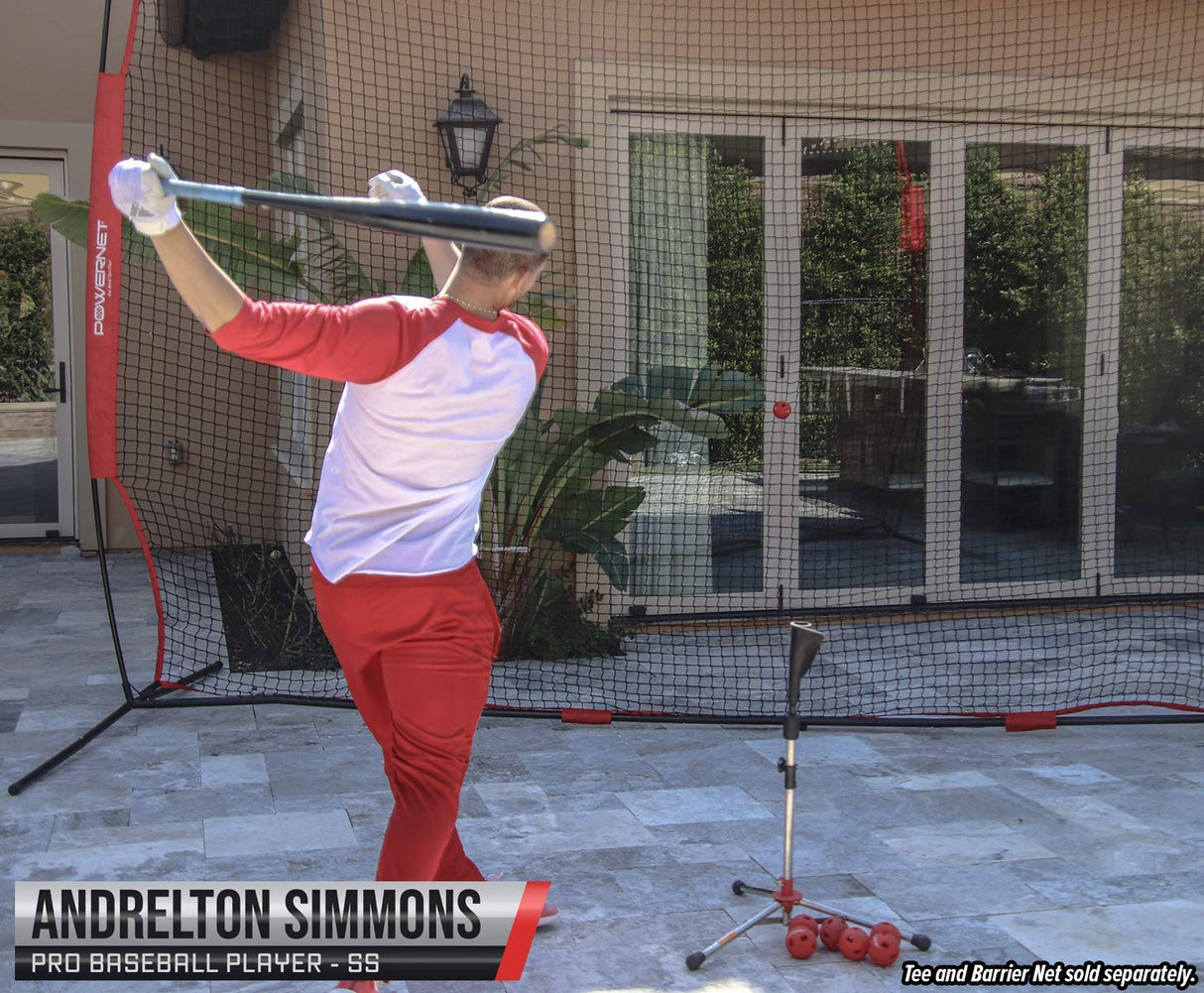 Practice Baseballs & Limited Flight Crushers w/ Ball Caddy Bundle sports PowerNet