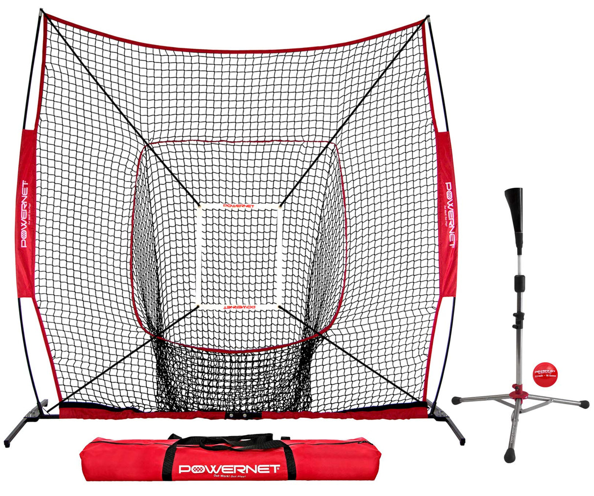 8x8 XLP PRO Net and Tee Bundle Sports PowerNet Default Title