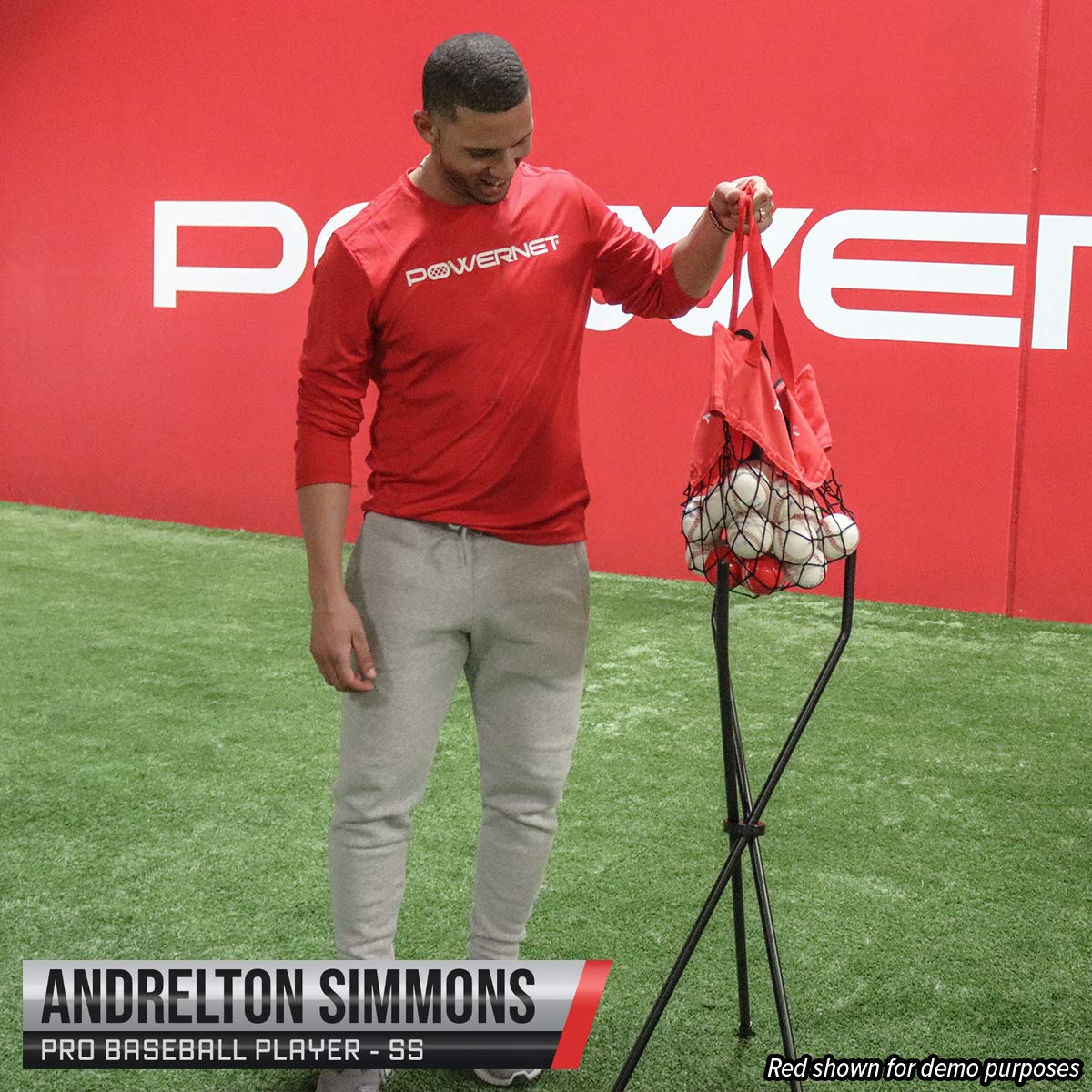 Zippered Removable Ball Caddy for Batting Practice Sports PowerNet