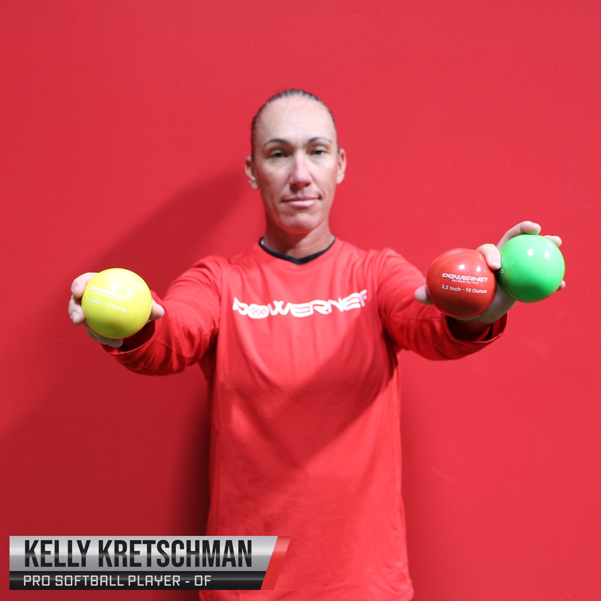 3.2" Weighted Progressive Training Balls Bundle with Backpack Sports PowerNet