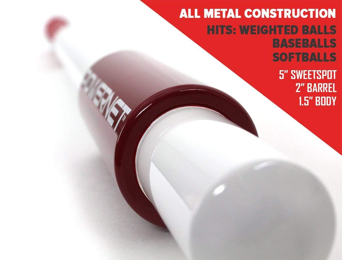 Micro 2" Weighted Training Balls 12 Pack Complete Set & Net Bundle Sports PowerNet