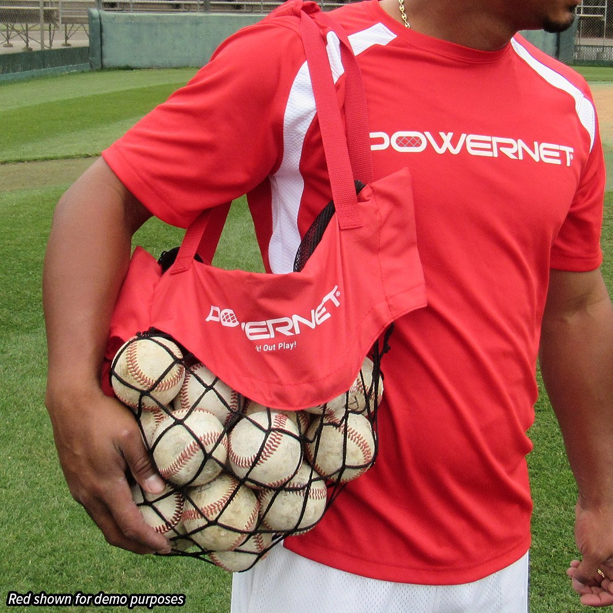 Zippered Removable Ball Caddy for Batting Practice Sports PowerNet