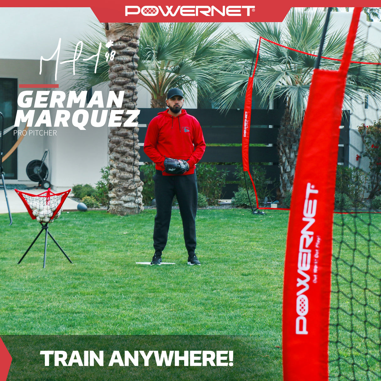 Practice Net 7x7 Baseball Bundle Sports PowerNet