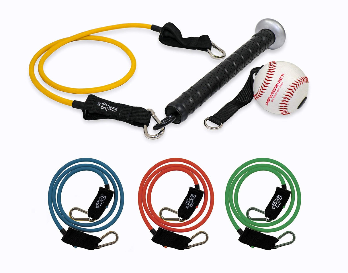 Bat Handle Resistance Trainer | Baseball Softball Training Aid Training Bands PowerNet
