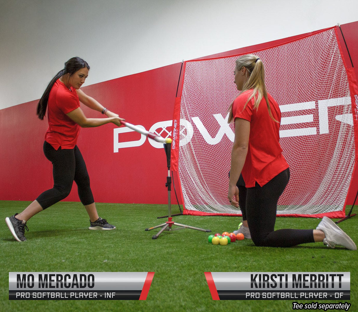 Micro 2" Weighted Training Balls 12 Pack Complete Set & Net Bundle Sports PowerNet