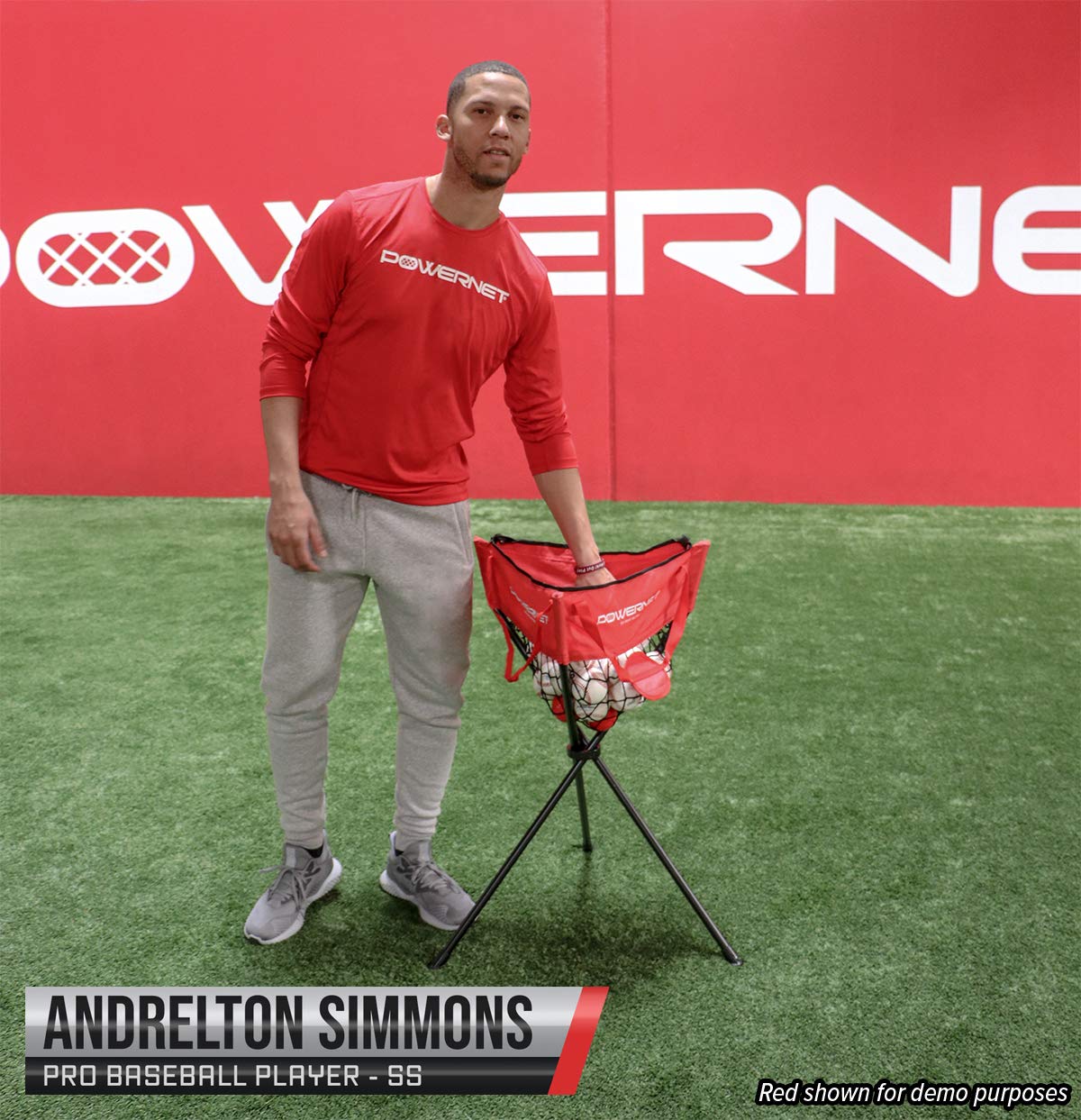 Zippered Removable Ball Caddy for Batting Practice Sports PowerNet