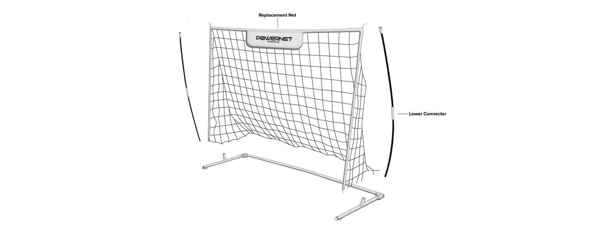 Replacement Parts - 6x4 Quick Frame Soccer Goal – PowerNet by TrainingNets