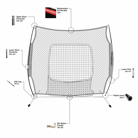 Replacement Parts - 8x8 Net (Round Tube)