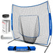 The Original 7x7 FT Baseball Softball Training Net Baseball PowerNet Royal Blue