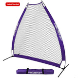 7 FT A-Frame Screen Portable Baseball Softball Training Net sports PowerNet Purple