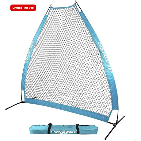 7 FT A-Frame Screen Portable Baseball Softball Training Net sports PowerNet Sky Blue