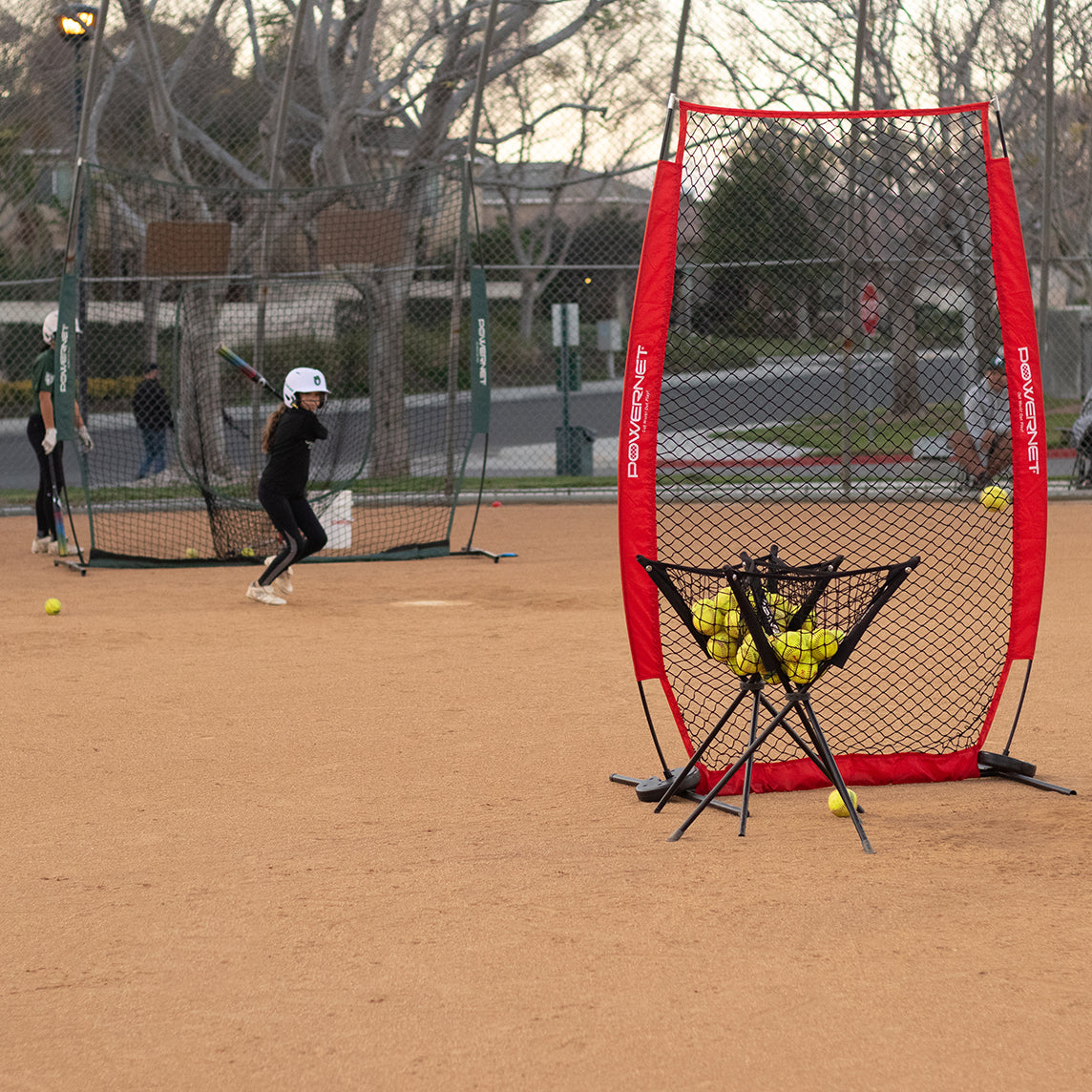 Pro Training Bundle | I-Screen, Ball Caddy & Practice Softballs TrainingNets by PowerNet