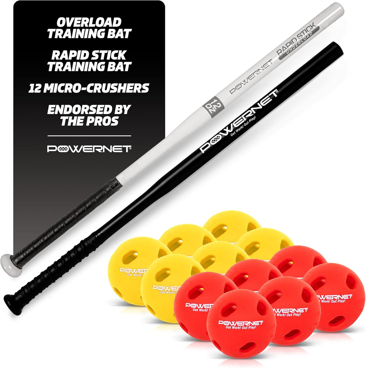 Rapid Stick + Overload Bat Bundle PowerNet by TrainingNets