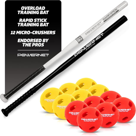 Rapid Stick + Overload Bat Bundle PowerNet by TrainingNets