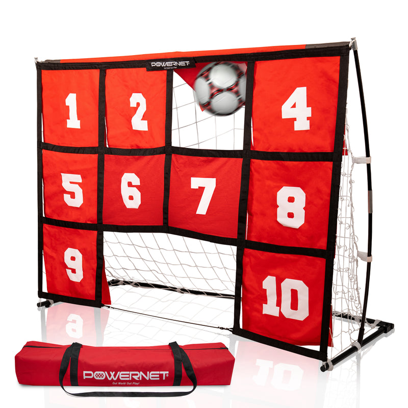6x4 Numbered Soccer Target Goal