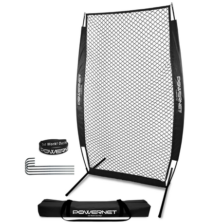 4 x 7 FT I-Screen Pitching Protection Training Net Sports PowerNet Black