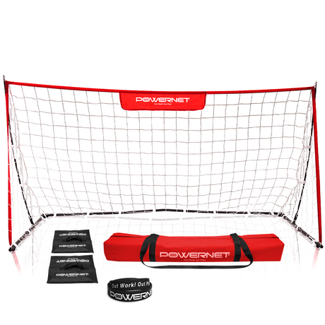 Soccer Goal | Lightweight Frame Ultra-Portable | Included Sandbag Sports PowerNet 8x4 FT Goal