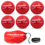 2.8" In Weighted Training Balls | 12-20 Oz Sports PowerNet 16 Oz - Red