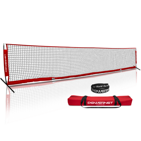 Portable Soccer Tennis & Pickle Ball Training Net | (12 x 3 FT or 18 x 3 FT) Sports PowerNet