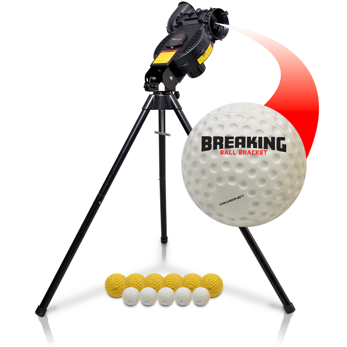 Launch F-Lite Pitching Machine | Simulates up to 90 MPH Pitching Machine PowerNet