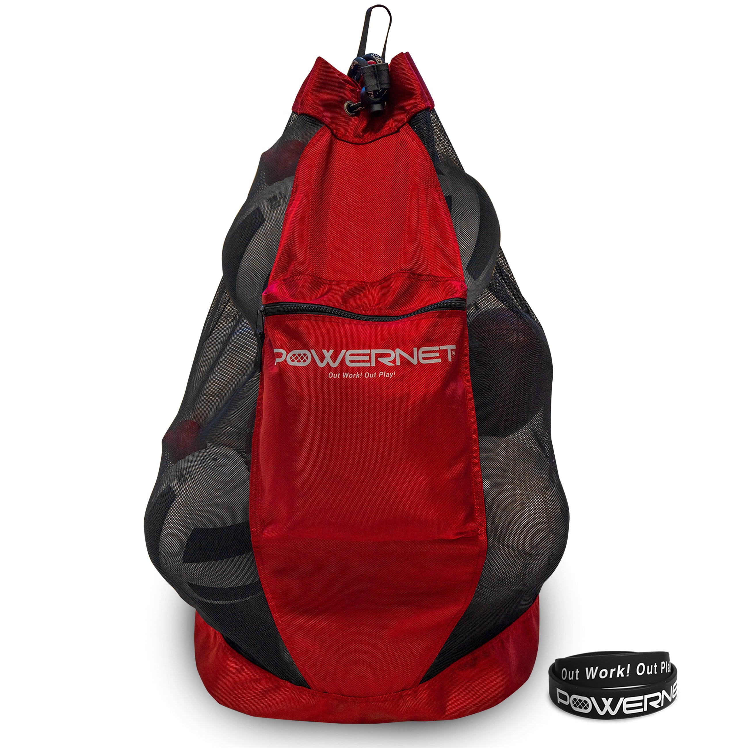 Soccer Ball Large Bag | Mesh Bag Storage Sack – PowerNet by