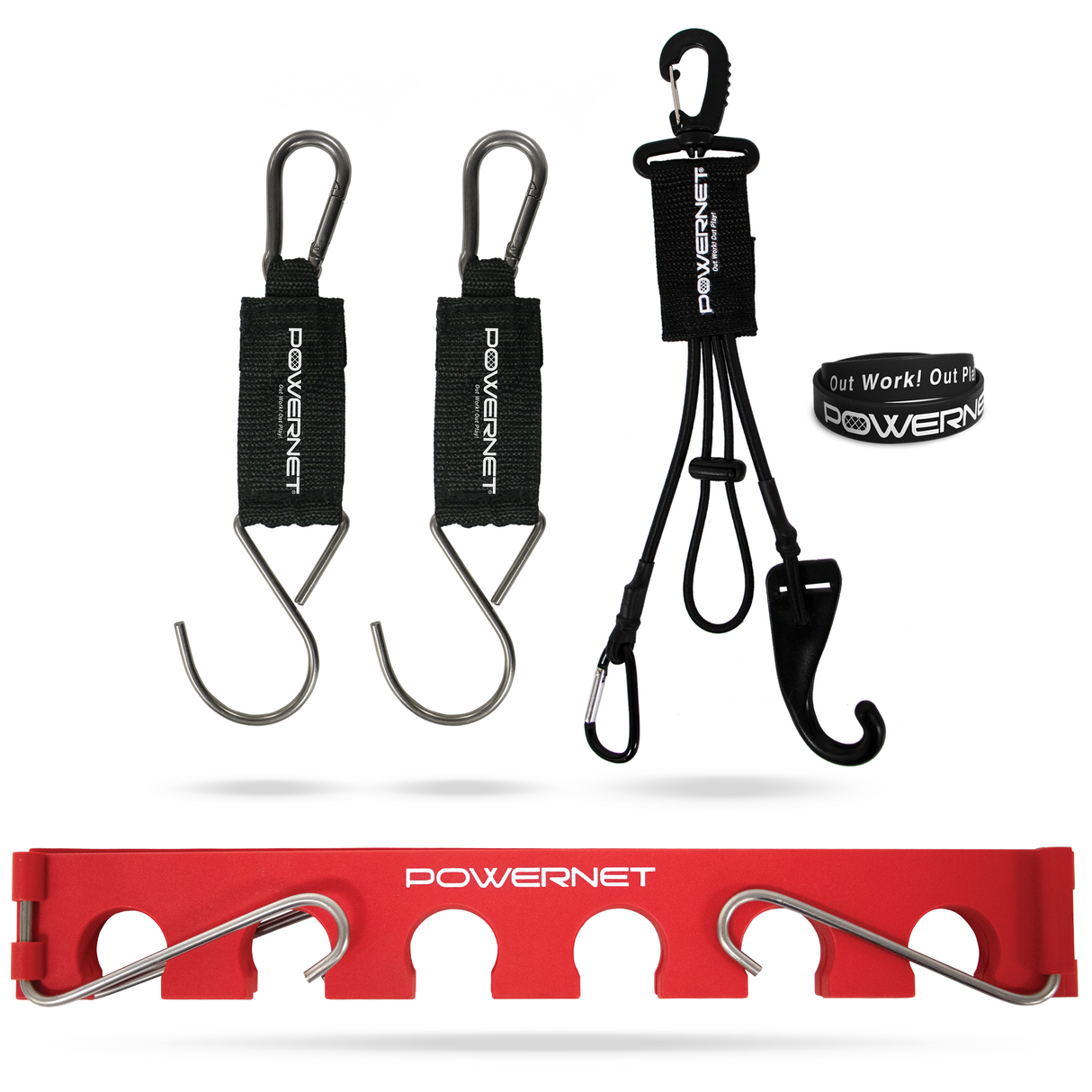 Dugout Bundle | Bat Fence Rack + Fence Hook + Gear Hanger Sports PowerNet