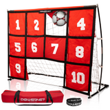 6x4 FT Numbered Soccer Target Goal TrainingNets by PowerNet