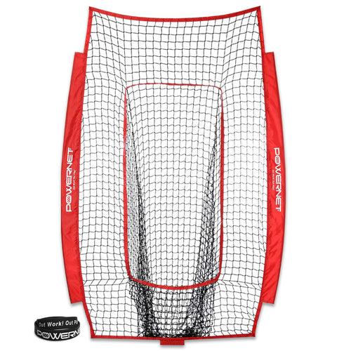 Infielder Replacement Net - Net Only Replacement Parts PowerNet Red