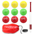 Sweet Spot Training Bat + Softball 3.2" Progressive Weighted Ball 9 LITE Pack Combo