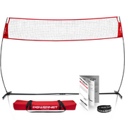 Portable Warm-up Volleyball Net | Adjustable Height Volleyball Net PowerNet 12.5 FT Wide