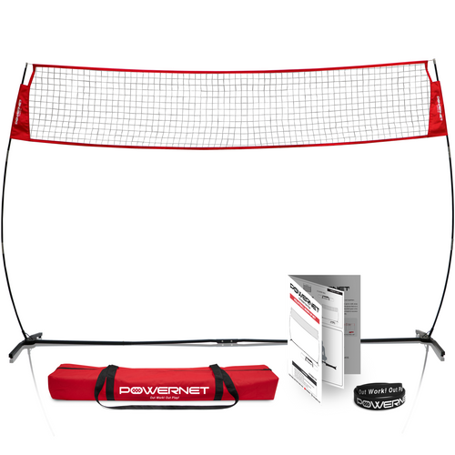 Portable Warm-up Volleyball Net | Adjustable Height Volleyball Net PowerNet 12.5 FT Wide