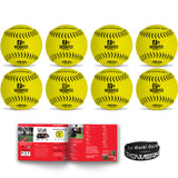 Weighted Softballs | 8 Different Weights Included | 4 to 12 oz Training Ball PowerNet