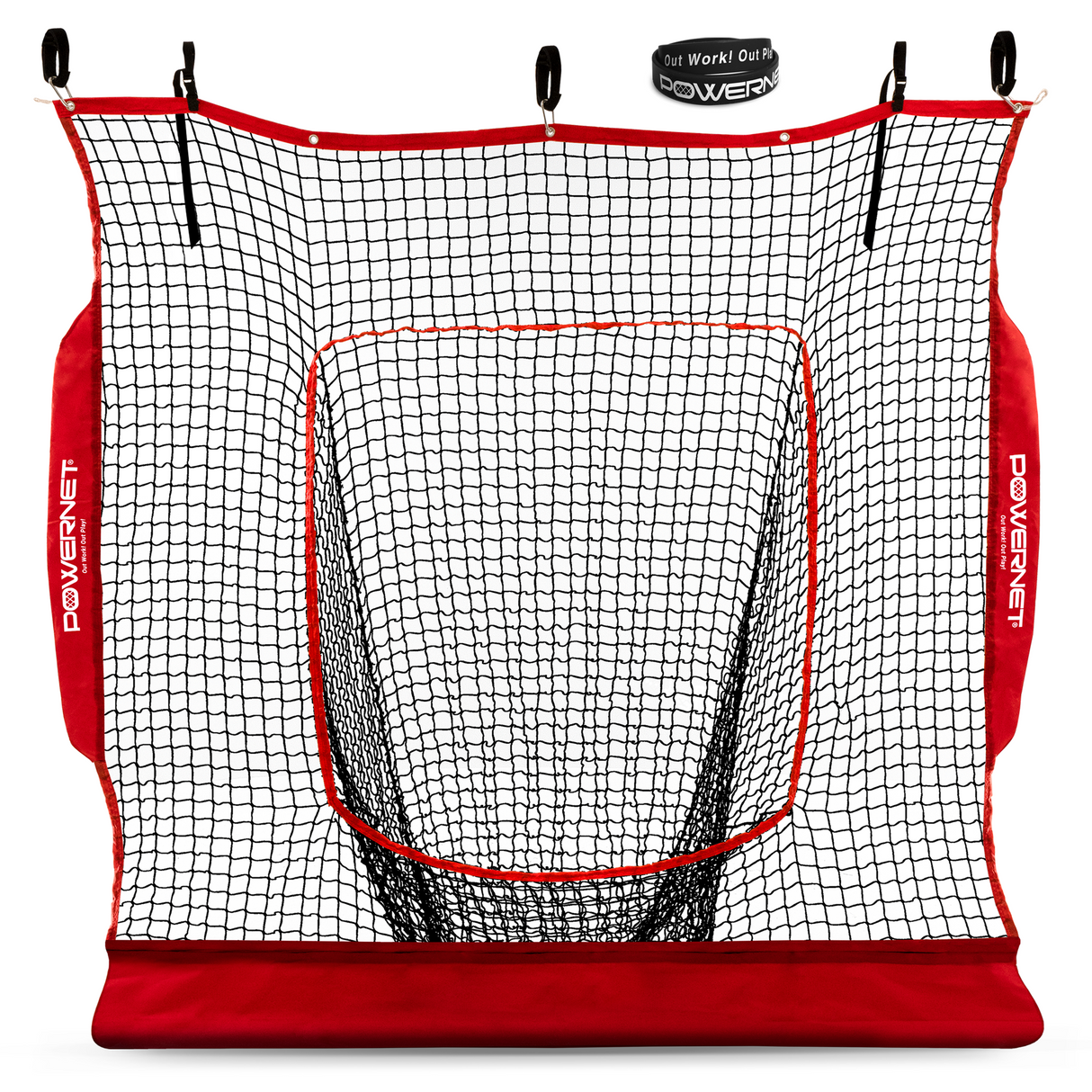 7x7 FT Hanging Dual Training Net (Net Only) | Hang From Garage Sports PowerNet