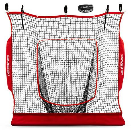 7x7 FT Hanging Dual Training Net (Net Only) | Hang From Garage Sports PowerNet