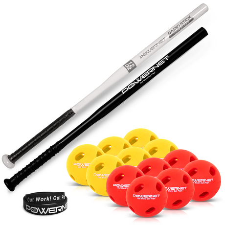 Overload and Underload Training Bats, Rapid Stick or Overload Bat with Micro Crushers Training Bat PowerNet Bundle Rapid Stick + Overload Bat w/ Micro Crushers