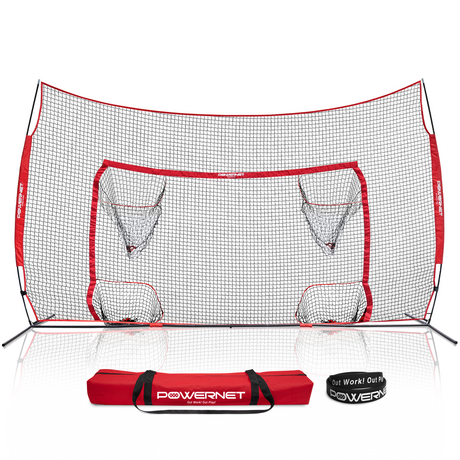 16x10 FT Soccer Goal Combo Barrier Soccer Goal PowerNet