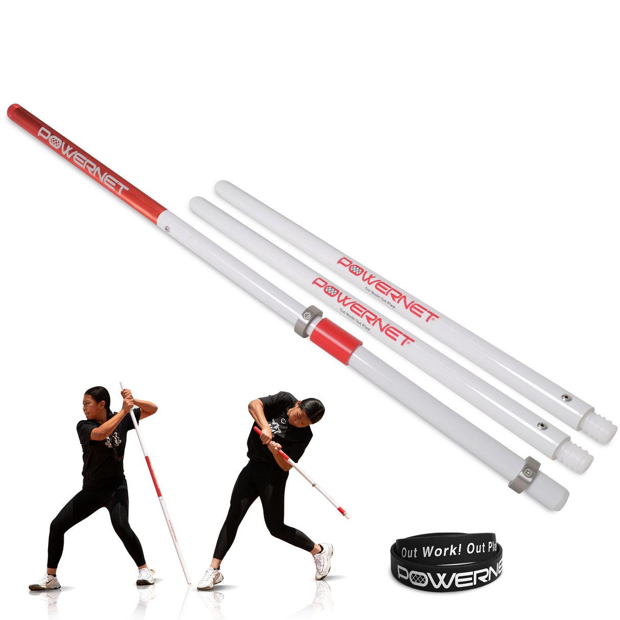 Click Stick Training Bat PVC Combo Training Bat PowerNet