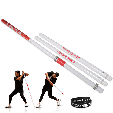 Click Stick Training Bat PVC Combo Training Bat PowerNet