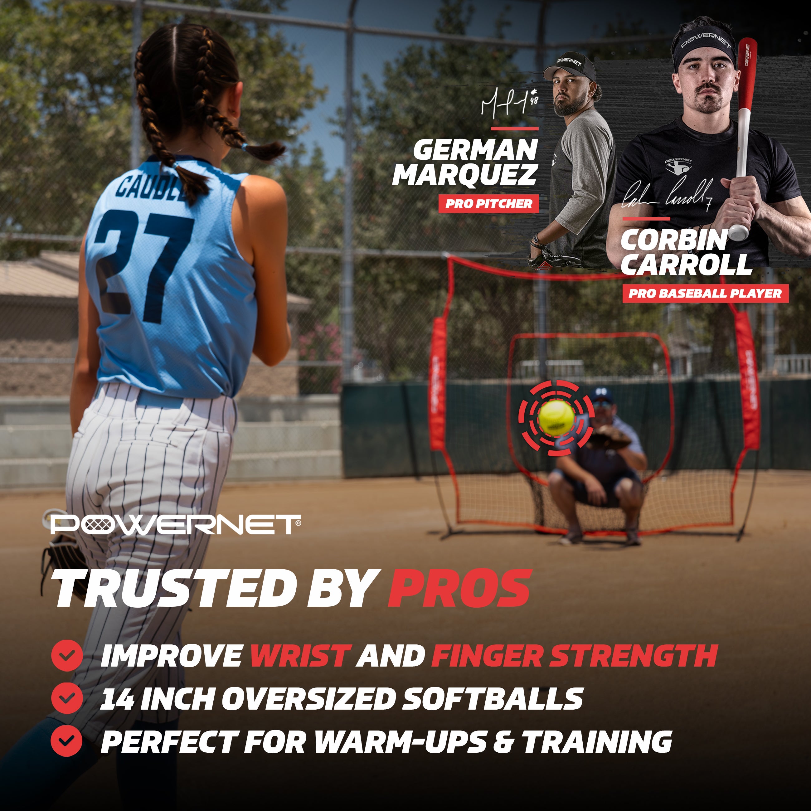 Oversized Softball 3-Pack | 14 Inch Ball – TrainingNets by