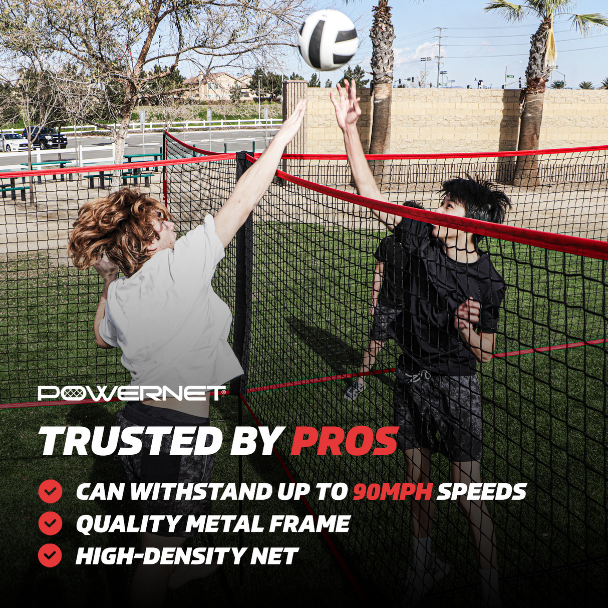 Four Square Volleyball Training Net Game Sports PowerNet