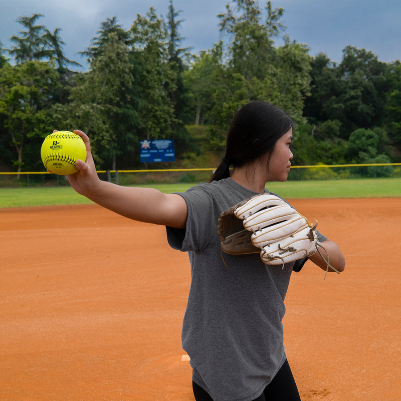 Weighted Softballs | 8 Different Weights Included | 4 to 12 oz