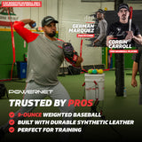 Weighted Baseballs | (Choose 9 Oz or 11 Oz) Baseballs PowerNet