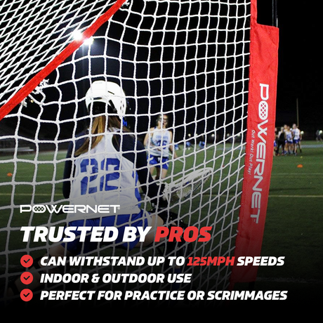 Portable Lacrosse Goal [NEW DESIGN] | Easy Setup, No Tools Required Lacrosse Goal PowerNet