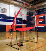 Volleyball Practice Net Station Combo | 8 ft Wide by 11 ft High TrainingNets by PowerNet