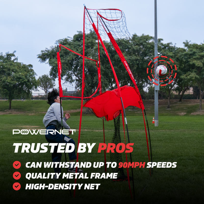 Portable Volleyball Training Station Net – PowerNet by TrainingNets