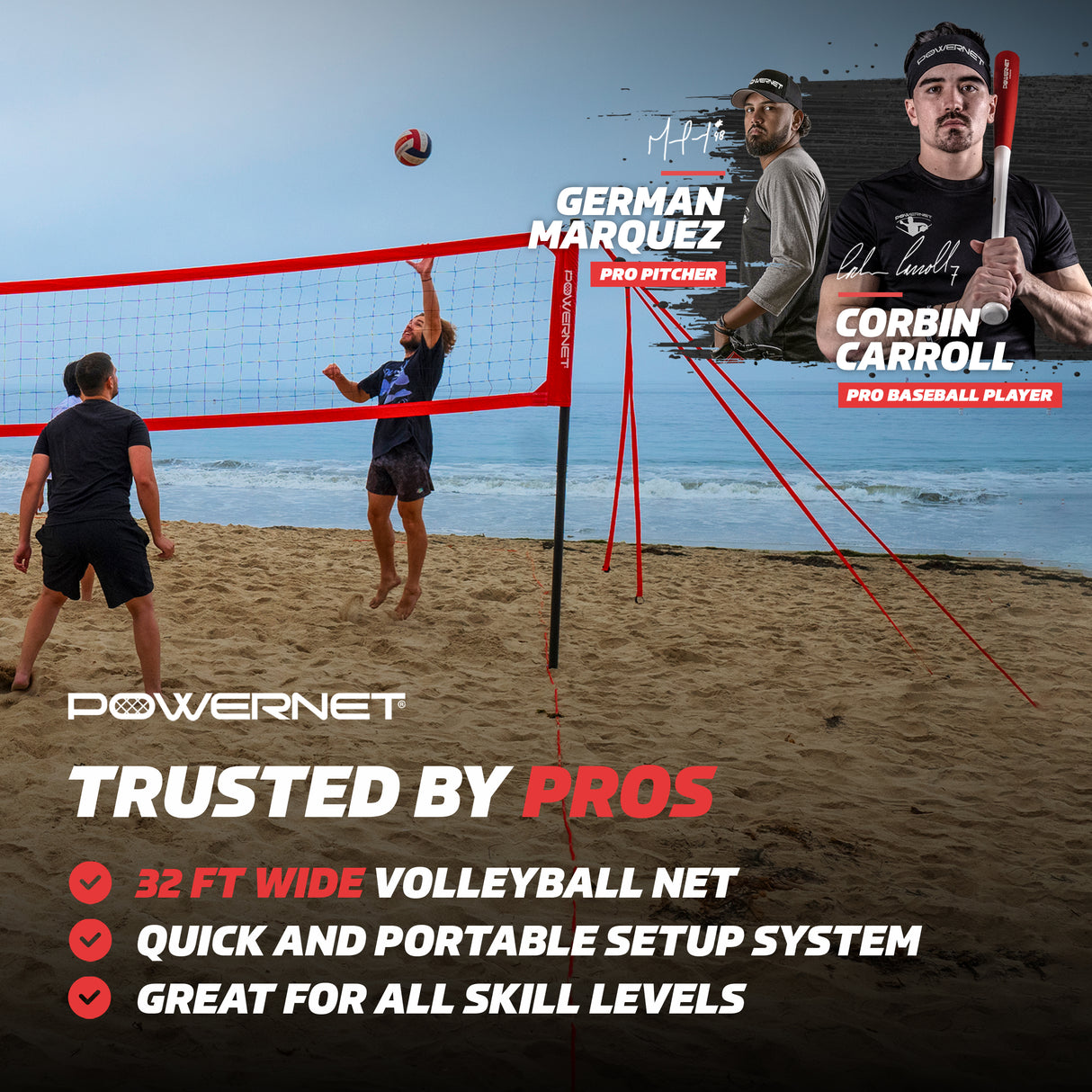 Pro Regulation Volleyball Net Volleyball Net PowerNet