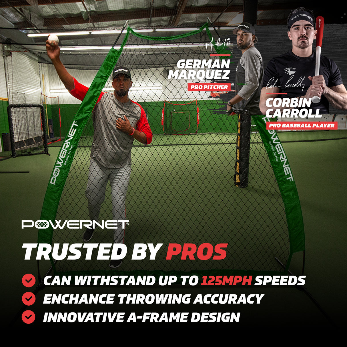 7 FT A-Frame Screen Portable Baseball Softball Training Net sports PowerNet