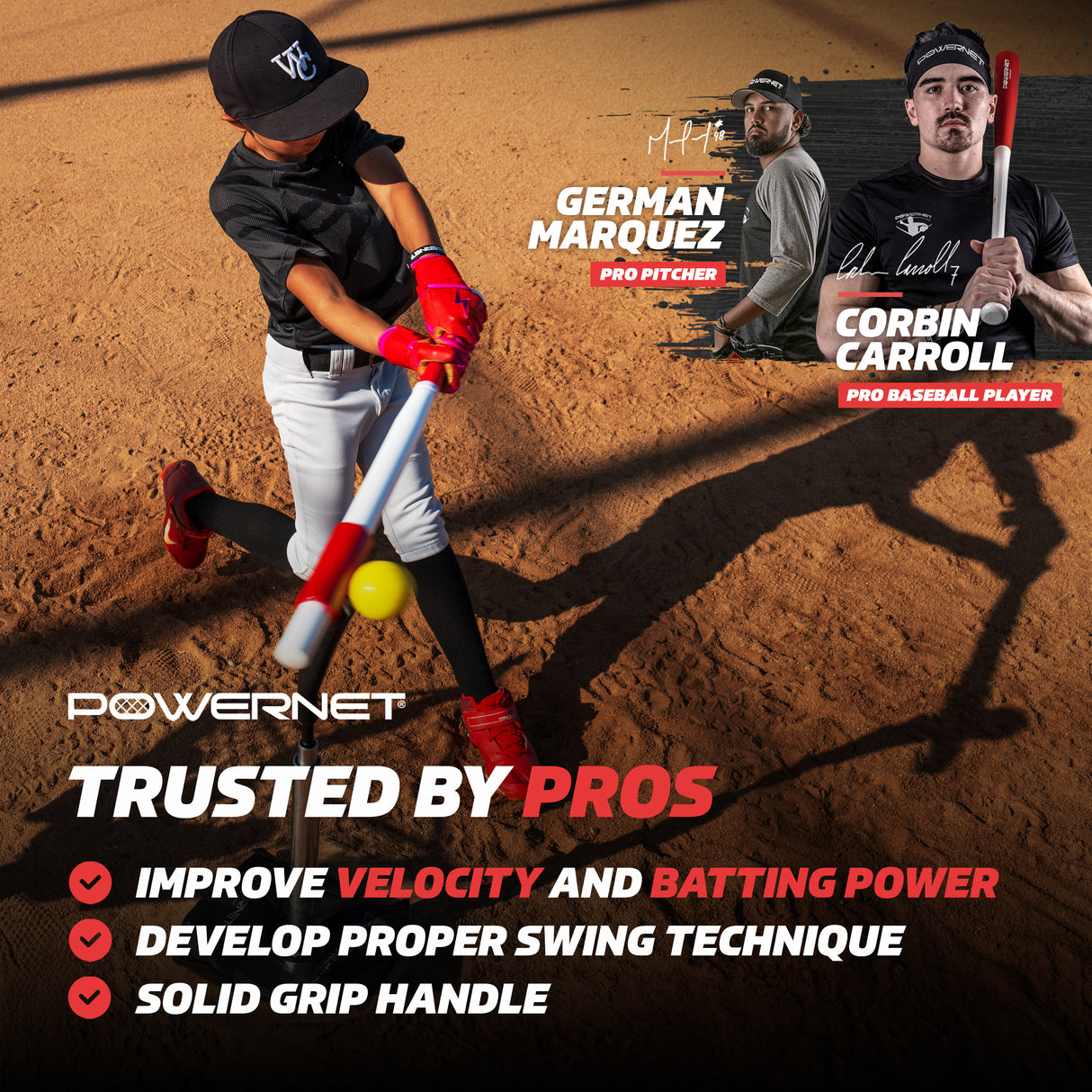 Sweet Spot Training Bat + 2.8" Progressive Weighted Ball 9 LITE Pack Bundle Sports PowerNet